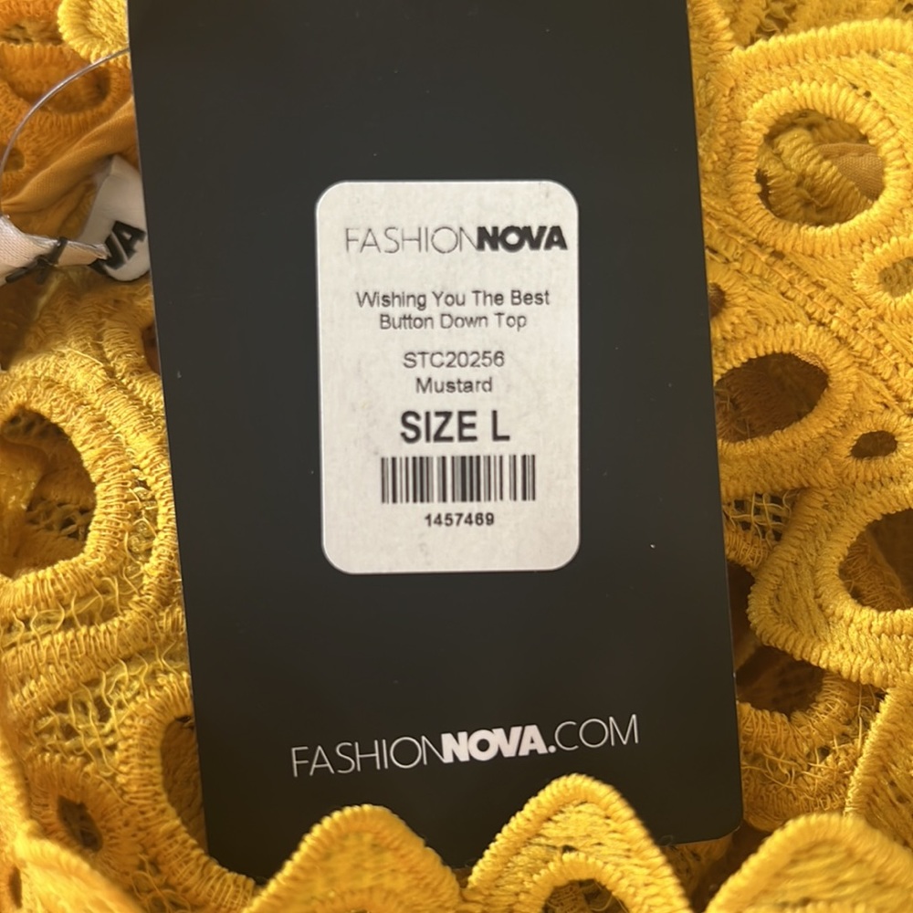 NWT: Fashion Nova Mustard Top - Picture 6 of 6